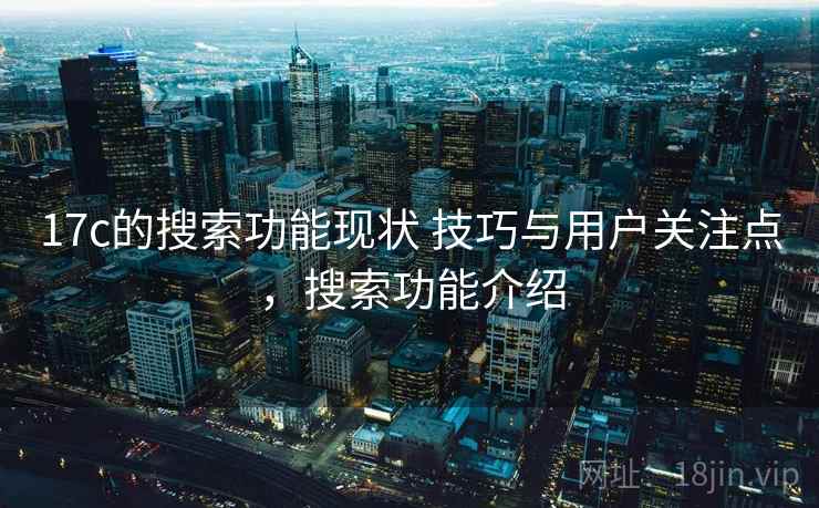 17c的搜索功能现状 技巧与用户关注点，搜索功能介绍